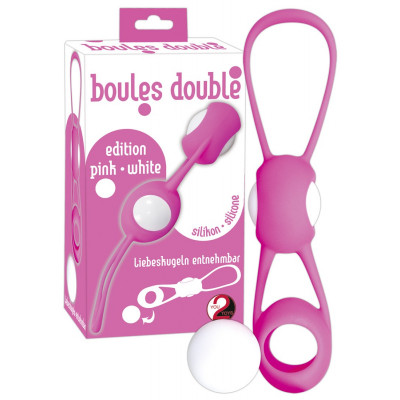 PALLINE DELL'AMORE IN SILICONE "BOULES DOUBLE" ROSA