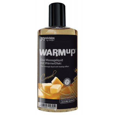 OLIO PER MASSAGGI AL CARAMELLO CON EFFETTO CALORE "WARMUP" - 150 ML